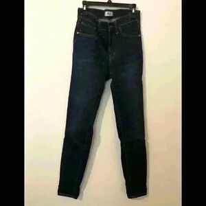 Madewell dark was 9” high rise skinny